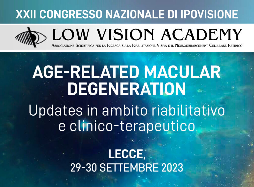 XXII Congresso nazionale di ipovisione 2023 - Low Vision Academy