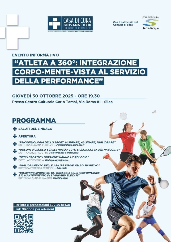 Locandina dell'evento Atleta a 360 gradi.
