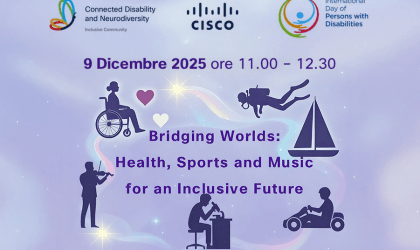 Evento Cisco Giornata Internazionale delle Persone con Disabilità - Bridging Worlds - Health, Sports and Music for an Inclusive Future